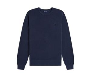 Pique Knit Jumper Fred Perry Bleu XL