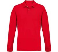 Pique Long-Sleeved Polo Shirt SOL'S Red XXL