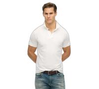 Piqué polo shirt Superdry City Blanc XL