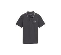 Piqué Polo with Print Tom Tailor Noir M