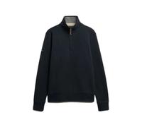 Piqué zip neck sweatshirt Superdry Essential Bleu XL