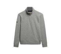 Piqué zip neck sweatshirt Superdry Essential Gris XL