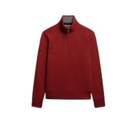 Superdry Essential Pique Half Zip Sweatshirt Red S Men