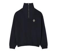 Piqué Zip Sweatshirt Loose Fit, male, Lacoste, Zip-throughs, Black, M, Sweatshirts & Hoodies M
