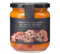 Piquillo Peppers Stuffed with Iberian Ham (300 g) - La Chinata