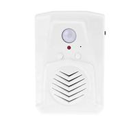 PIR Infrared Motion Sensor Activated Audio Recordable Player Download MP3 Files Freely for Shop Store Factory Supermarket Entry Greeting Alarm, Music or Sound Effects (Recordable white)
