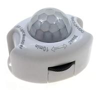 PIR Infrared Motion Sensor Detector DC5-24V on Off Switch Home LED Light Body PIR Motion Sensor Lamp(White)