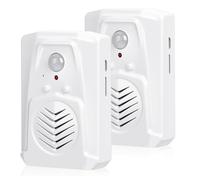 PIR Motion Sensor Activated Sound Player Speaker with USB Cable, Download Your own MP3 Audio Files to Play Speech, Music or Sound Effects (White-2 Pcs)