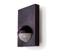 PIR Motion Sensor Black Movement Detector IP44 Outdoor Wall Mounted 180° Detection Angle 12M Range 300W Maximum Load Exterior Light Switch Security Lighting