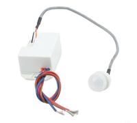 PIR Motion Sensor Ceiling 120° Infrared Sensor Switch for LED Lamps Automatic On/Off Daylight Adjustable, White, 56 x 35 mm