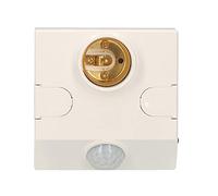 PIR Motion Sensor Lampholder E27 Live Line & Zero Line Wired Motion Activated LED Bulb Lamp Base with Adjustable Brightness & Delay Time Body Induction Detector for Indoor (AC 110-245V)