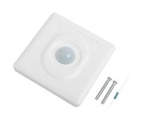 PIR Motion Sensor Light Switch, Automatic Infrared Body Detector Wall Switch for Home, 200W Resistive Load, Single Wire No Neutral Needed, White