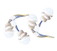 PIR Motion Sensor Module, 85-265 V Motion Sensor Light Switch, PIR Human-Activated Sensor, Detection Distance 3-6 Metres, Applicable to 3-40 W Light, Pack of 4