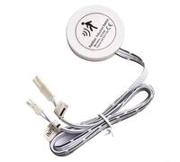 PIR Motion Sensor Switch for LED Lights, 12V-24V DC Touch Sensor with Infrared Induction, IP42 Rated, for Wood Panels and Glass Mirrors, 60W Hand Sweep Control, White(Human Sensor Switch)