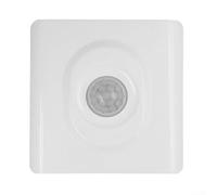 PIR Motion Sensor Switch & Infrared Detector, Wall Light Switch, Auto ON/OFF, Super Power Saving for Home, 200W Max, Works with Incandescent, Energy-Saving & LED Bulbs (White)