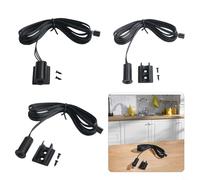 PIR Motion Sensor Switch with Touch, Hand-Sweep & Proximity Modes, 12-24V DC, 100W Load, IP20 Rated, for Cabinet, Wardrobe & Drawer Control(Hand-Waving Switch)