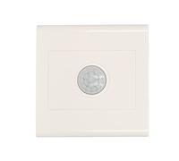 PIR Sensor Light Switch Live Line in/out Motion Activated LED Light Switch Auto Control Lamp Wall Switches Smart Body Induction (AC 220V, White)