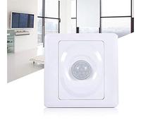 PIR Switch, Motion Detector Switch, Automatic Light Switch with Infrared Induction for PIR Motion Detector 86 x 86 x 25 mm / 3.4 x 3.4 x 1 inch