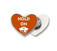 Piracy Expression Persistence Influence Heart Metal Pin Brooch Clip Love