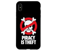 PIRACY IS THEFT - 80s 90s retro computer video game hacker Case for iPhone XS Max
