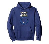 PIRAEUS NAXOS AMORGOS Ferry Route Nautical Design Pullover Hoodie