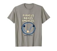 PIRAEUS Naxos AMORGOS Ferry Route Nautical Design T-Shirt