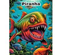 Piranha Coloring Book for Kids: Fun & Easy Amazon River Fish Art! (UNDER THE SEA COLORING BOOKS)