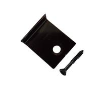 Piranha Composite Solutions End Clips Pack of 25 Decking Accessories, Black Screw