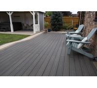 Piranha Composite Solutions Piranha Terrafuzion Decking Board 3600x140x23mm - Mocha/Espresso