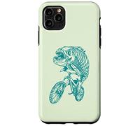 Piranha Cycling Bicycle Cyclist Biker Biking Funny Bike Case for iPhone 11 Pro Max