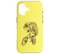 Piranha Cycling Bicycle Cyclist Biker Biking Funny Bike Case for iPhone 16