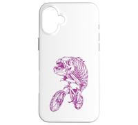 Piranha Cycling Bicycle Cyclist Biker Biking Funny Bike Case for iPhone 16 Plus