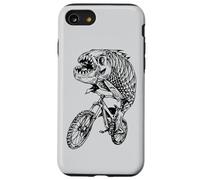 Piranha Cycling Bicycle Cyclist Biker Biking Funny Bike Case for iPhone SE (2020) / 7/8