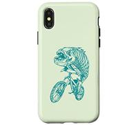 Piranha Cycling Bicycle Cyclist Biker Biking Funny Bike Case for iPhone X/XS