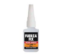 Piranha Fuerza Fix Instant Adhesive | High-Strength Cyanoacrylate All Purpose Super Glue | Fast-Drying Clear Adhesive for Metal, Wood, Plastic, Rubber, Ceramic & DIY Repairs (Pack of 1)