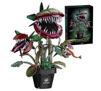 Piranha Plant Flower Building Blocks Set, 3Headed Carnivorous Flower Potted Plant Bricks Kit, Horrors Cannibal Floral Monster Model, DIY Home Office Decor, Creative Gift for Adult, Teen(1118PCS)