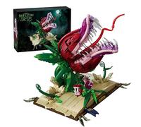 Piranha Plant Magicbook Building Blocks Set - 1208PCS Audrey II Piranha Flowers Bricks Kit, Collect Magic Monster Model, DIY Home Office Decor, Creative Gift for TV Fans