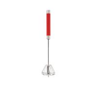 Piranha Whizzy Whisk | Stainless Steel Hand Push Whisk | Semi-Automatic Egg Beater As seen on TV| Portable Baking, Mixing & Whipping Tool | Easy Clean Kitchen Gadget for Effortless Cooking (Red)