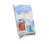 Pirantin 4th Anniversary Ceramic Loving Couple Collage - Romantic Free Standing Ornament (uv-tileblanket04)