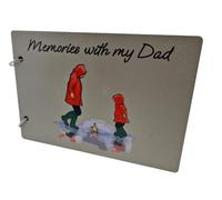 Pirantin Memories with My Dad Scrapbook, Gift Idea for Dad (uv246-scrap-memodad), 25 A5 Pages