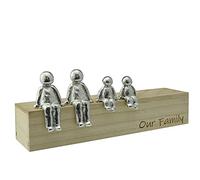 Pirantin Our Family Ornament - Choose Your Family Combination (2 Children) Box & Woodgrain May Vary
