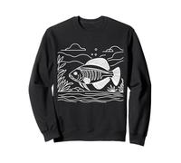 Pirarucu Line Art Fish Lover Sweatshirt