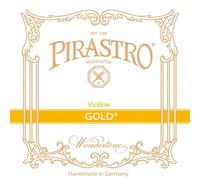 Pirastro Gold 4/4 Violin Strings Set, Medium, E-Ball or Loop