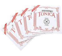 Pirastro Tonica 4/4 Violin Strings with Advanced Synthetic Core, Medium Gauge wi