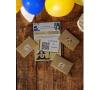 Pirate Adventures: The Mystery of the Lost Treasure, Screen-Free Indoor Educational Party Activity with 5 Clues, Birthday Quest for Ages 8-11