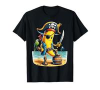 Pirate Banana Treasure Hunt on the Beach T-Shirt