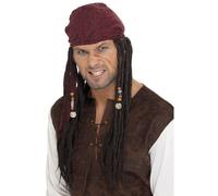Pirate Bandanna with Plaits, Brown