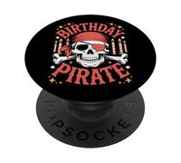 Pirate Birthday Skull For Buccaneer Celebration Fans PopSockets Adhesive PopGrip
