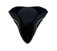 Pirate Captain Bucket Hat Elegant Tricorn Hat Soft Warm Fabric Headwear For Theme Parties And Masquerade Event Costume Adult Pirate For Themed Parties