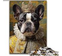 Pirate Captain French Bulldog 1000 Piece Jigsaw Puzzle for Adults Teens, Educational Stress Relief Toy for Is Ideal As A Gift for The Whole Family (26x38cm)